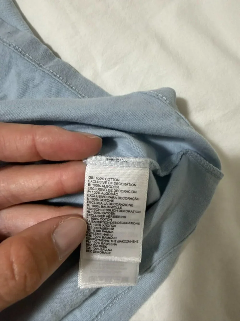 The North Face Men’s Large Blue Logo Graphic T-Shirt 100% Cotton